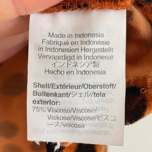 Madewell Velvet Memento Ruffle-Sleeve Top in Leopard Dot, Size XS - Picture 10 of 11